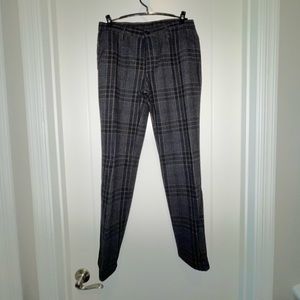 Plaid wool dress pant